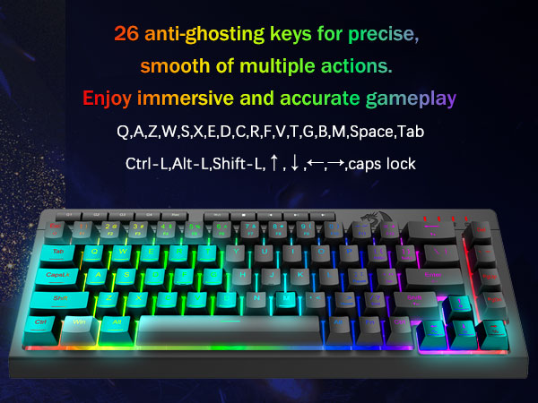 26 anti ghost keyboard