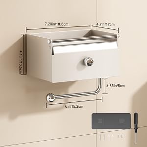 adhesive toilet paper holder
