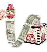 Christmas Party Gifts, Christmas Money Pull Box with Merry Christmas Card and Transparent Bags, C...
