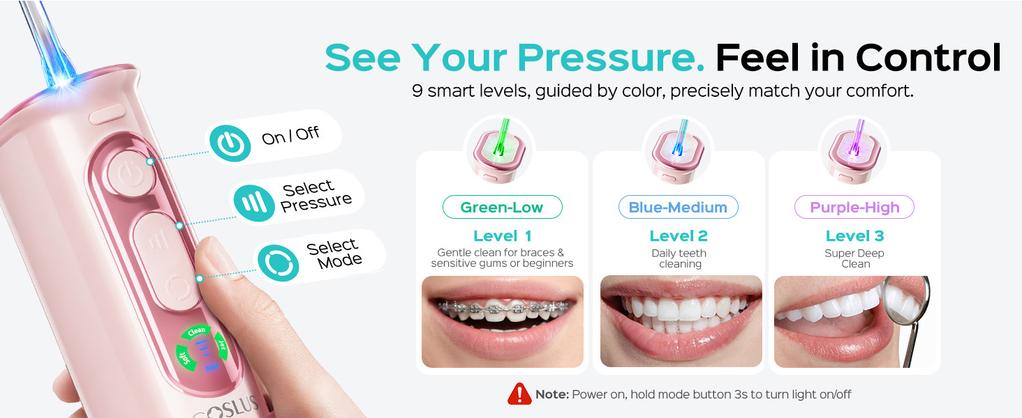 COSLUS T50 Portable Water Flosser for Travel
