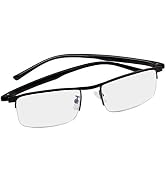 LJIMI Progressive Multifocus Reading Glasses Anti Blue Light No Line Multifocal Computer Readers ...