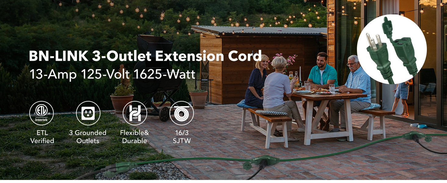 BN-LINK appliance extension cord