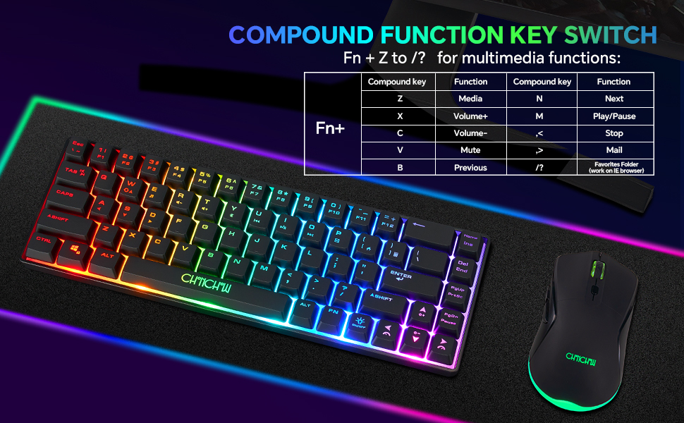 rgb keyboard and mouse light up keyboard wireless wireless light up keyboard
