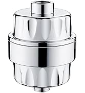 BRIGHT SHOWERS High Output Shower Filter for Hard Water, Removes Chlorine and Fluoride, Universal...