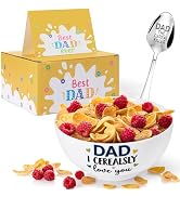 R HORSE Oversized Cereal Bowl Gift Set - 44Oz Dad I Cerealsly Love You Funny Cereal Bowl and Engr...