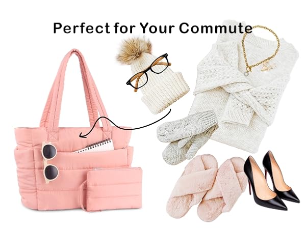 puffy tote bag