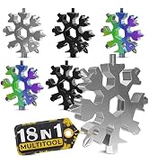 6 Pcs 18 in 1 Snowflake Multi Tool - Christmas Stocking Stuffers for Adults Snowflake Multitool K...