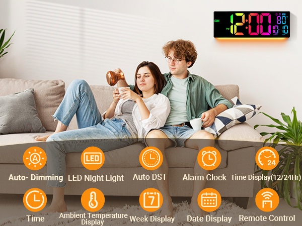 Digital Wall Clock