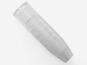Textured, clear sleeve grip on the pencil