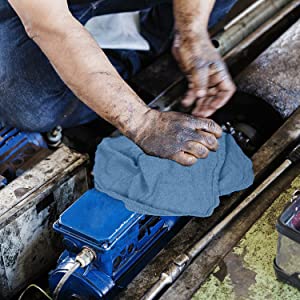 shop towels blue