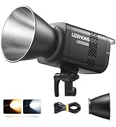 Godox LE200Bi 220W Bi-Color LED Video Light, 57700Lux@1M with APP Control, 2800K-6500K CRI/TLCI 9...