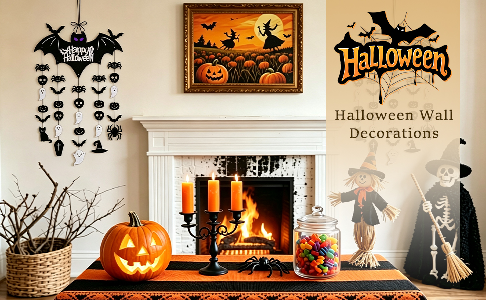 Halloween Door Sign Decorations