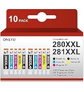 ONLYU Compatible Ink Cartridge Replacement for Canon 280 281 PGI 280 XXL CLI 281 XXL for PIXMA TR...