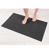 American Soft Linen Bath Rug, 17 in 24 in 100% Cotton Bath Mats Rugs for Bathroom, Non Slip Washa...