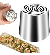 Hendiy Piping Tips, Extra Large Russian Piping Tips Stainless Steel Flower Frosting Nozzles for D...