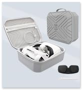 AMVR Portable Fashion Travel Case for Meta Quest 2, Storing VR Gaming Headset and Touch Controlle...
