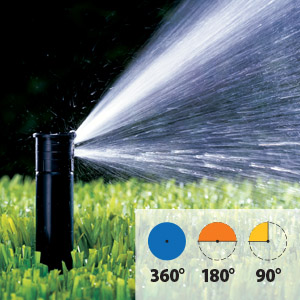 Dual Spray™ nozzles are available in 3 spray patterns