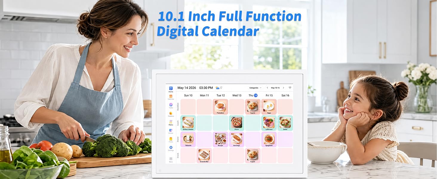 10.1" Smart-Picture-Frame Digital Calendar