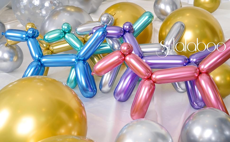 260 metallic balloons