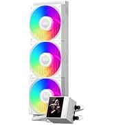 PCCOOLER CPU Cooler Liquid Freezer, 360mm AIO Liquid Cooling, High-Performance Pump, 2.4” IPS Dis...