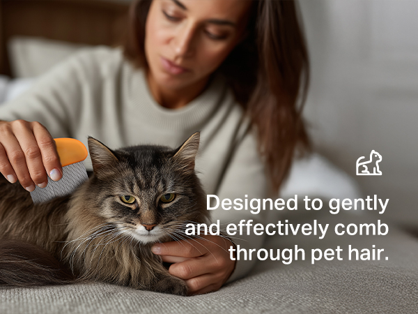 tape removal comb for pets