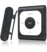 AGPTEK 64GB Clip MP3 Player with Bluetooth, A53PL Portable Music Player | with FM Radio, Shuffle,...