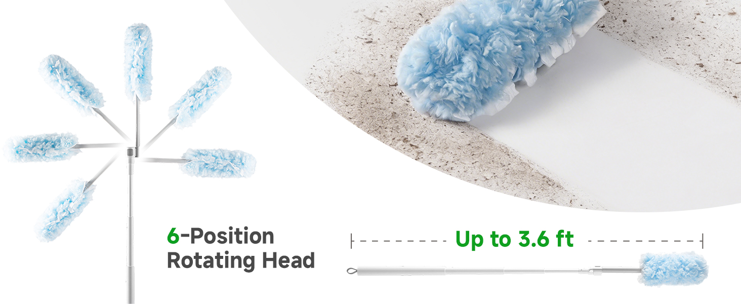 Thick microfiber duster refills designed for durable use and strong dust pickup.