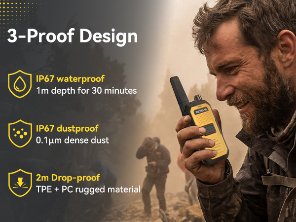 Advanced Triple Protection Walkie-Talkie