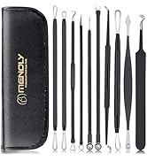 Pimple Popper Tool Kit 10 Pcs, MENOLY Newest Blackhead Remover Pimple Comedone Extractor Tools fo...