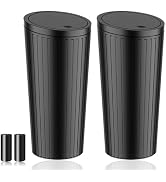 SGLRT Car Trash Can Bin with Lid - 2 Packs Car Garbage Can Cup Holder-Universal Leakproof Vehicle...