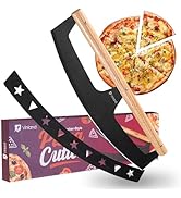 16-Inch Pizza Cutter Rocker Blade, Food Grade Stainless Steel Slicing Knife & Sharp, Rust-Proof, ...