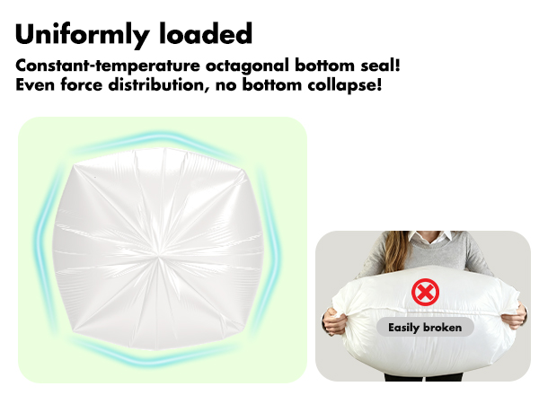 Trash bag 13 gallon white