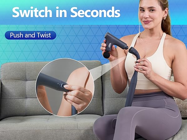 detachable massage gun for back