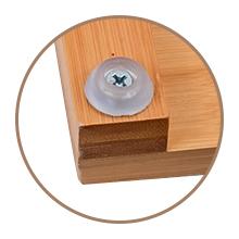 wooden bath mat