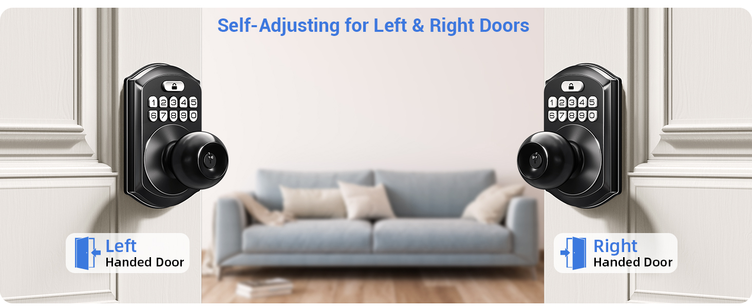 Self-adjusting for both left and right doors—no manual adjustment needed, just install and use.