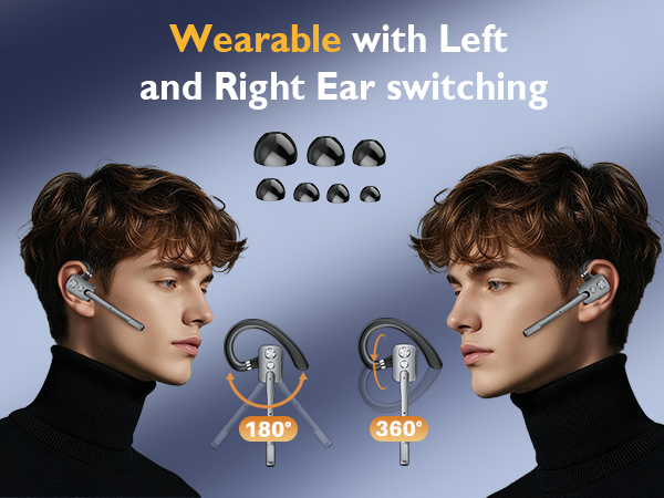 Wearable with Left and Right Ear switching