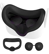 Silicone Face Pad for Meta Quest 2 Standard Facial Interface with Lens Cover Protectors Washable ...