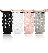 Slim Silicone Bands Compatible with Apple Watch Band 40mm 38mm 41mm 44mm 45mm 46mm 49mm 42mm Wome...