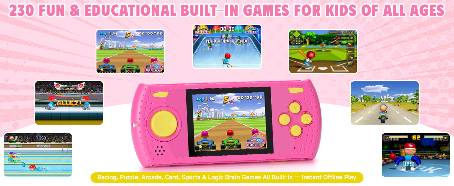 230 pre-installed games