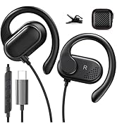 USB C Earbuds Over Ear Headphones for iPhone 16 Plus Samsung Z Flip Fold 6 A35 S24 Ultra S23 Pixe...