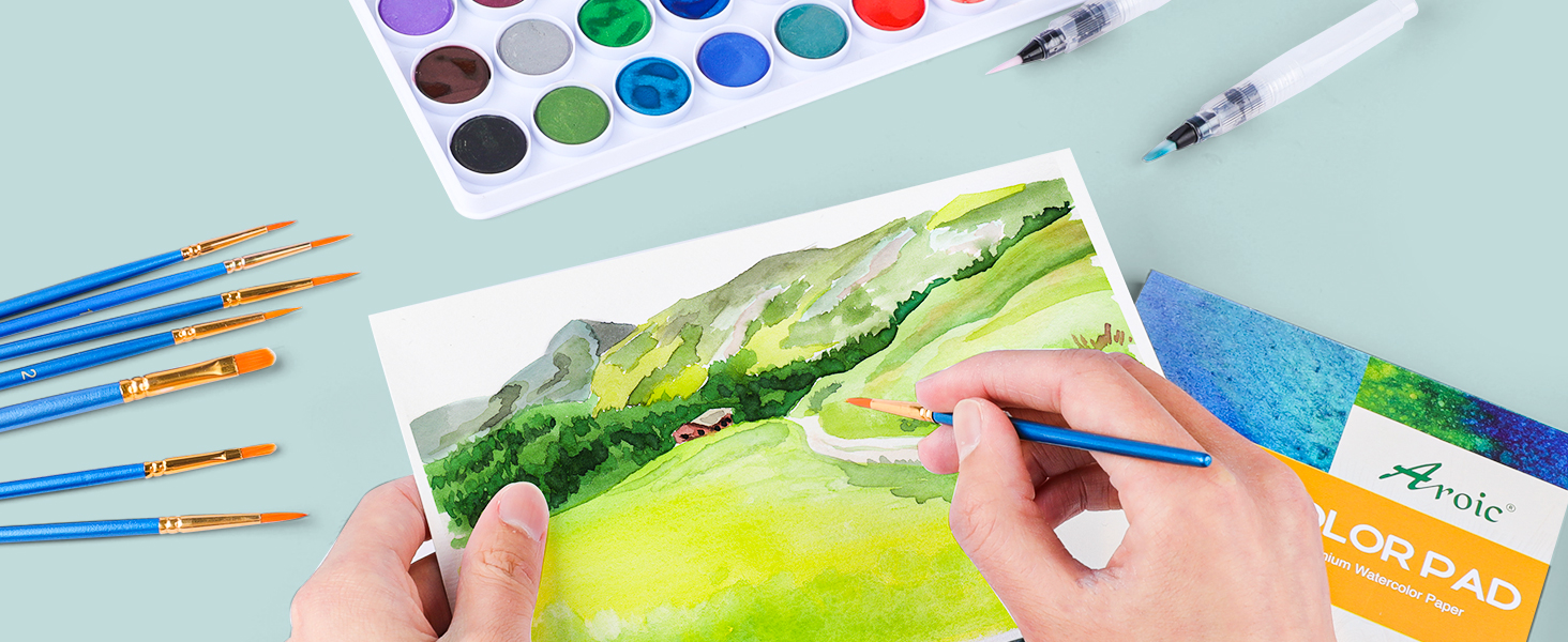 Watercolor Paint Set