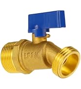 Angry Pony MNPT 3/4 x GHT 3/4 Thread Brass Outdoor Water Spigots, Hose Bibb Valves Outside Garden...