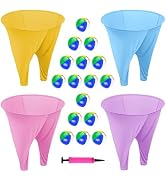 ROMANKAS Adult Granny Pants Outdoor Game 4 Pack of Mixed Color Granny Pants Yard Game with 16 Bou...