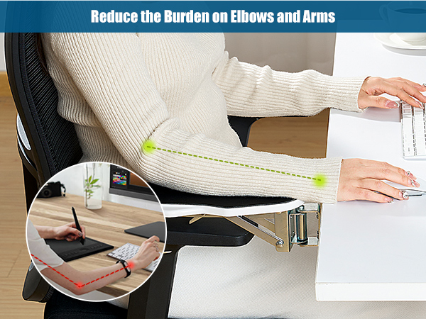 Computer Arm Rest Support Extender