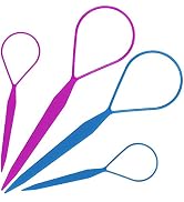 Teenitor 2 Pairs Hair Tail Tools, Braid Accessories Ponytail Maker,French Braid Loop for Hair Sty...