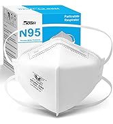 Funight N95 Mask 20 Pack NIOSH Certified Respiratory Particulate Filtering Face Mask Personal Pro...