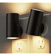 L LOHAS LED Night Light, Mini Night Lights Plug into Wall, Light Sensor, 2 Level Brightness, Soft...