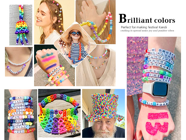 rainbow colorful beads