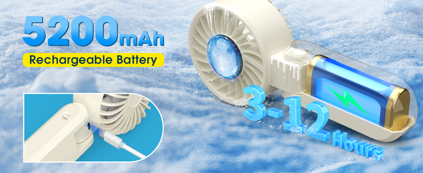 handheld portable fan