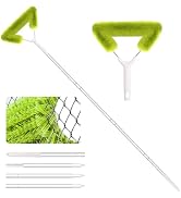 Fieploom Window Screen Cleaning Brush with 62in Extension Pole, Innovative Fibre Mesh Screen Clea...